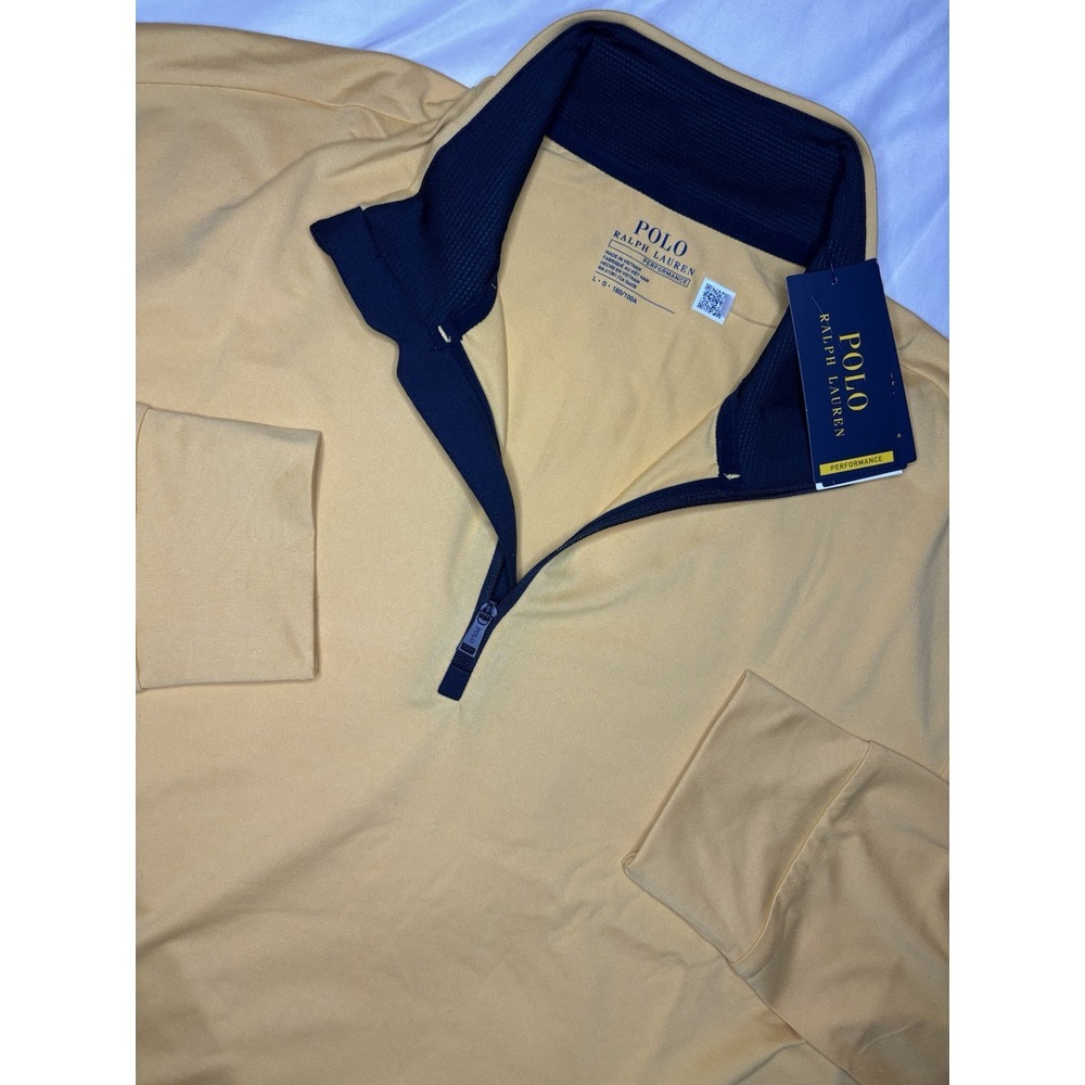Polo Ralph Lauren Performance 1/4 Zip Wicking Pullover Men's Large NWT $125 Golf